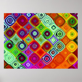 Mosaic Brago-Mitchell Bra Fractal Art Poster