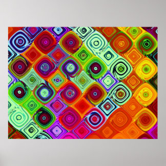 Mosaic Brago-Mitchell Bra Fractal Art Poster