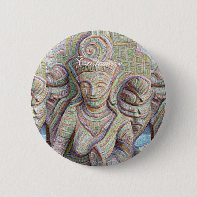Mosaic buddha statue knapp (Framsida)