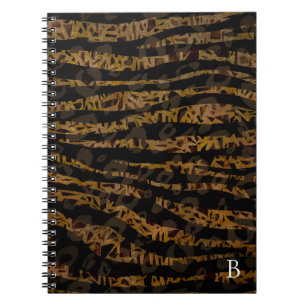 Mosaic Chic Elegant Safari Glam Jungle Print Anteckningsbok