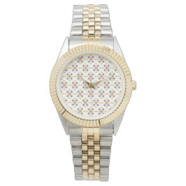 Mosaic Cross Pattern Armbandsur