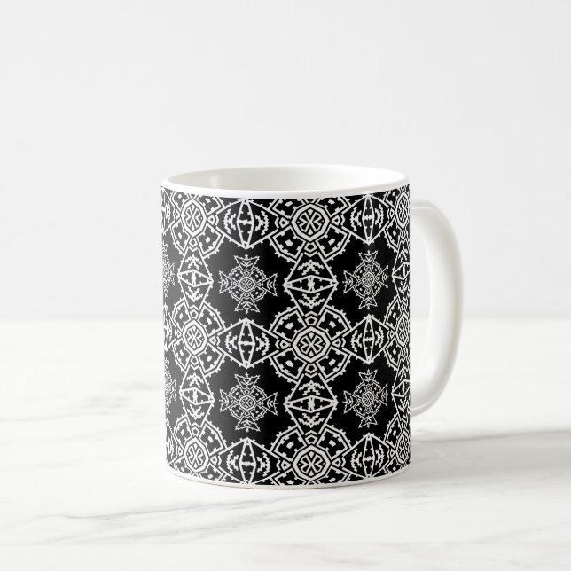 Mosaic Cross Tapet Kaffemugg (Framsida höger)