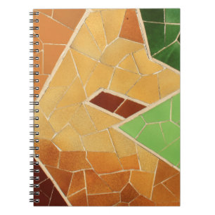 Mosaic dekoration anteckningsbok med spiral