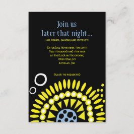 MOSAIC DOVE of PEACE Bat mitzvah Recept Card Tilläggskort