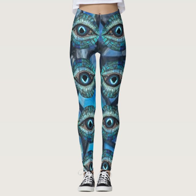 Mosaic draon öga5 leggings (Framsida)