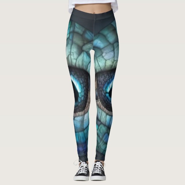 Mosaic draon öga5-leggings leggings (Framsida)