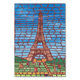 Mosaic Eiffel Torn Reading Flashcards for Vuxnas Bordsnummer