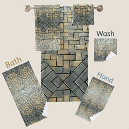 Mosaic Grått och Mustard Brick