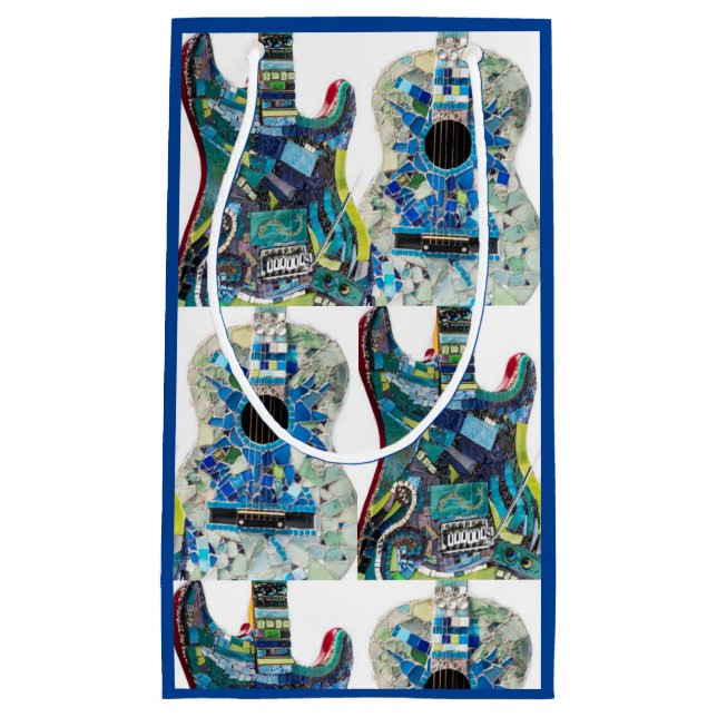 Mosaic Guitar Älskare Gift-blocket (Framsidan)