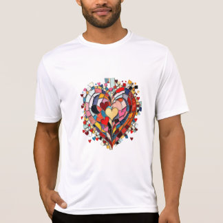 Mosaic Heart of Love T Shirt