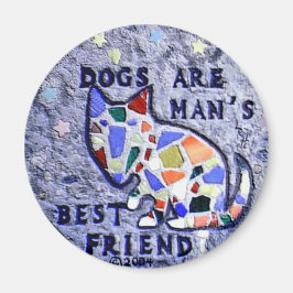 Mosaic Hund Magnet
