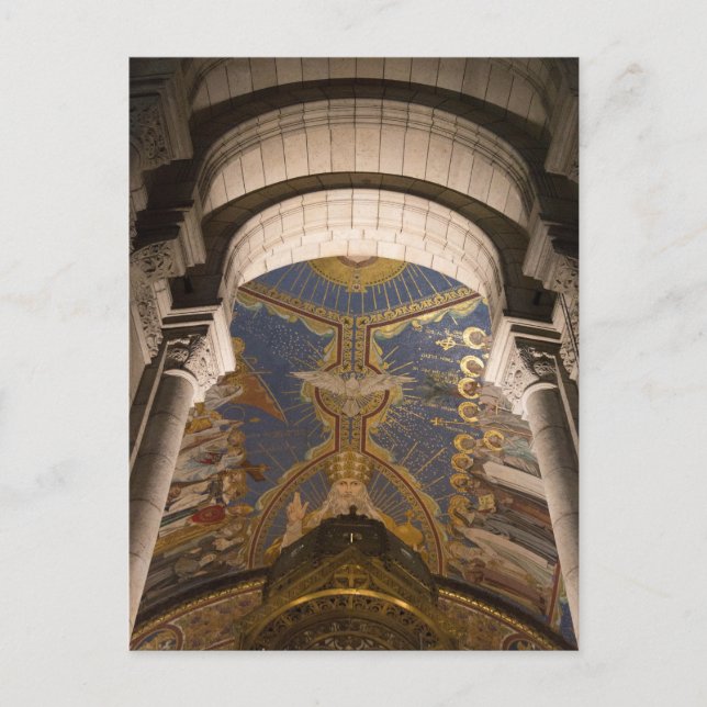 Mosaic Inside Sacré-Coeur Basilica, Paris Vykort (Framsida)