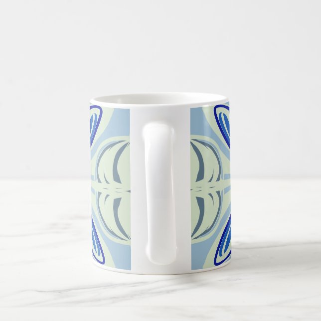 Mosaic inspirerad kaffemugg (Handtag)