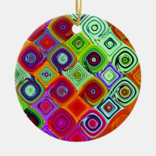 Mosaic jul Digital Art Julgransprydnad Keramik