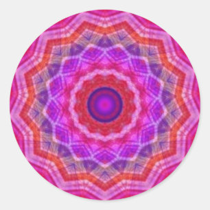 Mosaic Kaleidoscope Sticker Runt Klistermärke