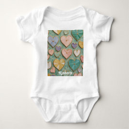 Mosaic Kärlek: Pastel Hearts T Shirt