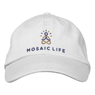 Mosaic Life Embroized Hat Broderad Keps