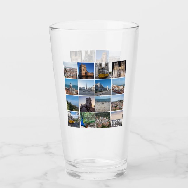 Mosaic Lissabon-foton, Portugal Glaskopp (Framsida)