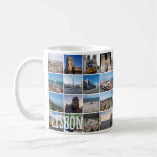 Mosaic Lissabon-foton, Portugal Kaffemugg