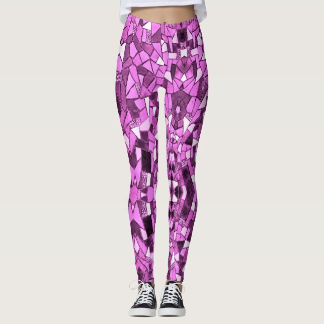 Mosaic Love - Power Yoga Leggings (Framsida)