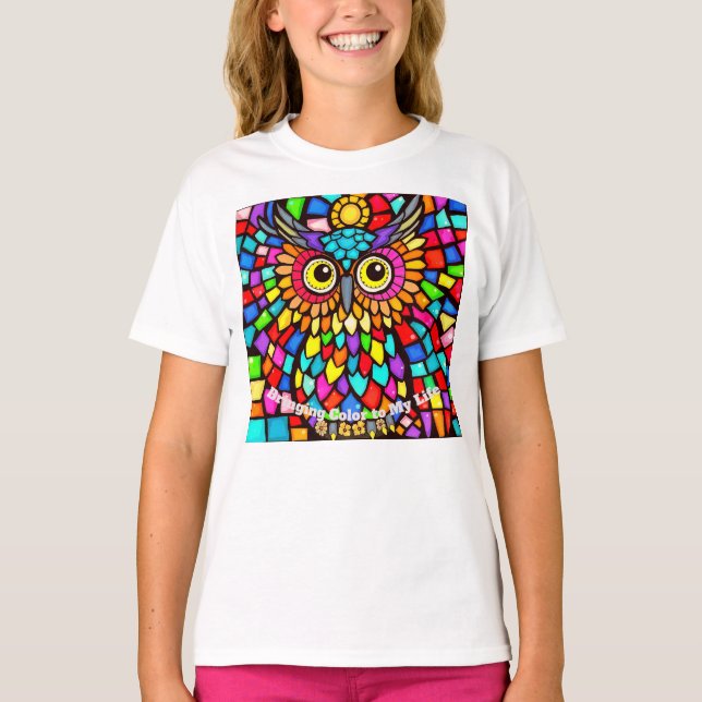 Mosaic Magic  T Shirt (Framsida)