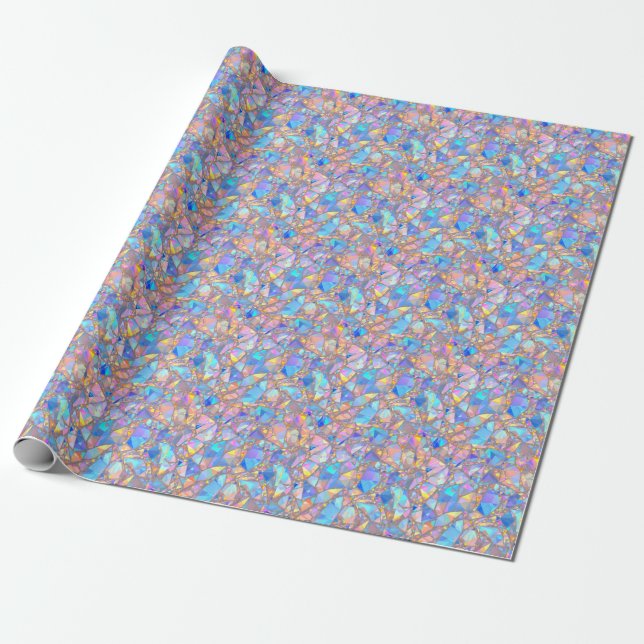Mosaic Magic Tiles Presentpapper (Utrullad)