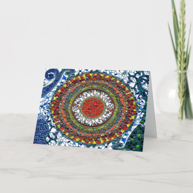 Mosaic Mandala 1-kort Kort (Framsida)