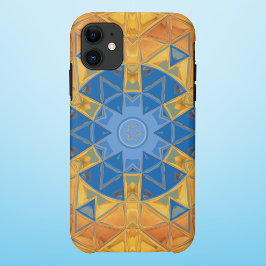 Mosaic Mandala Orange och Blue