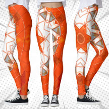 Mosaic Mandala Orange och White