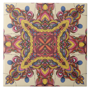 Mosaic Mandela Design #5 Kakelplatta