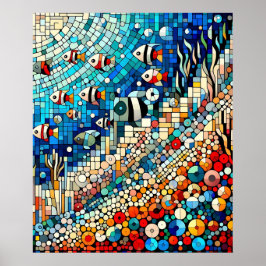 Mosaic Marine Poster