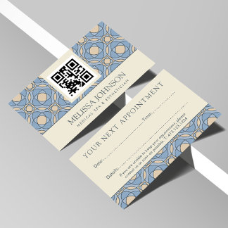 Mosaic Medical Spa Appointment Reminder Card Tidsbeställning Kort