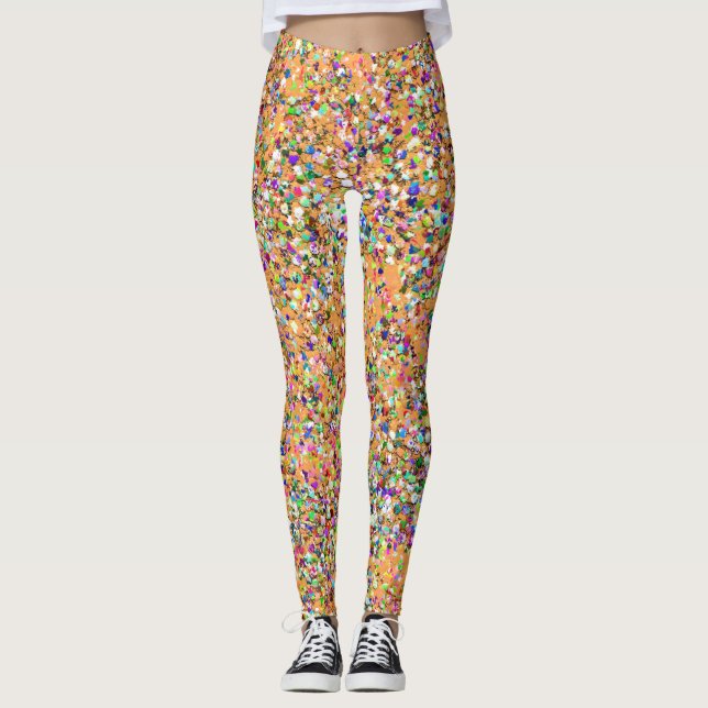 Mosaic Modern Grit Glitter Leggings (Framsida)