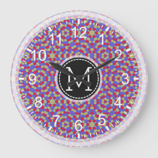Mosaic Modern Monogram #16 Stor Klocka