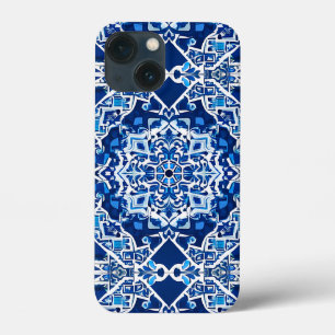 Mosaic Mönster i Indigo och Cobalt Blue