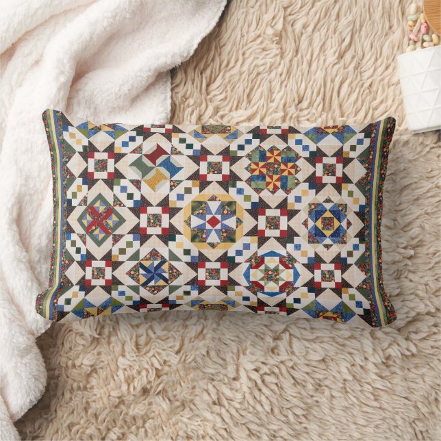 Mosaic Mönster Lumbar Pillow Lumbarkudde (Filt)