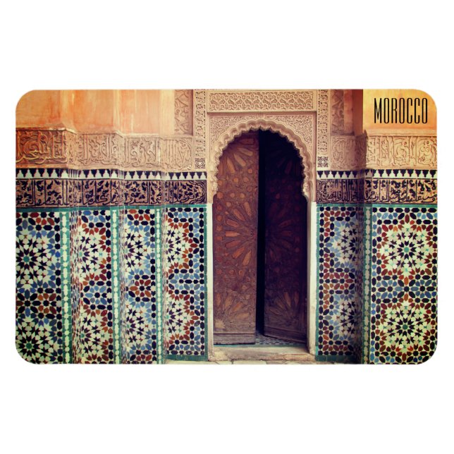 Mosaic Morocco-dörr Magnet (Horisontell)