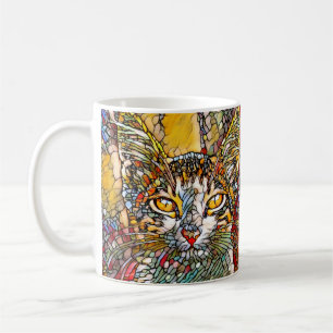 Mosaic Multifärgad Cat 697 Kaffemugg