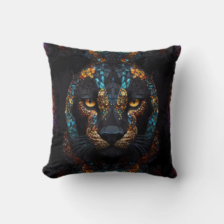 Mosaic Panther Art Kudde