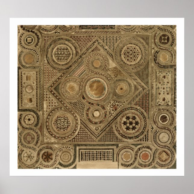 Mosaic Pavement before Altar, plåt A från 'We's Poster (Framsidan)