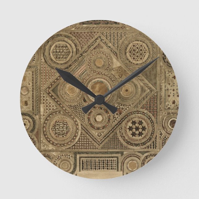 Mosaic Pavement before Altar, plåt A från 'We's Rund Klocka (Framsida)