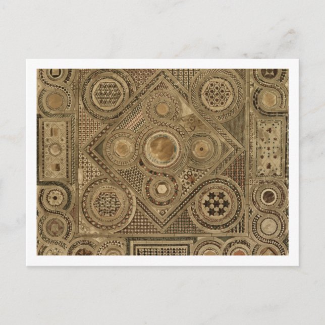 Mosaic Pavement before Altar, plåt A från 'We's Vykort (Framsida)