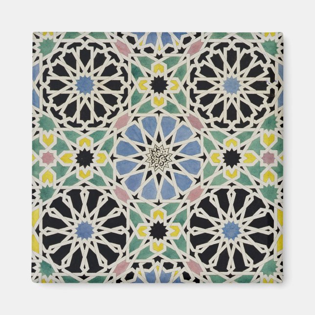 Mosaic Pavement i Alhambra, från "Arabien Magnet (Framsidan)