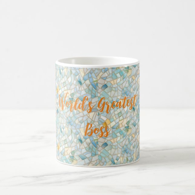 Mosaic Personalize Coffee Mugg 11 eller 15 oz (Center)