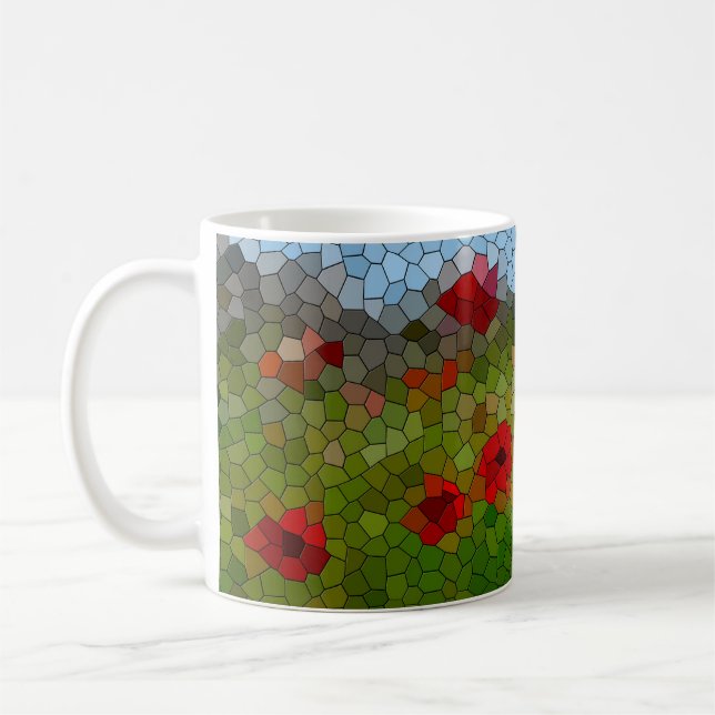 Mosaic Poppies i Land Garden - Kaffemugg (Vänster)