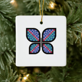 Mosaic Radiance Butterfly Julgransprydnad Keramik