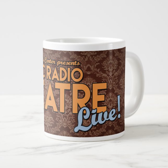 Mosaic Radio Theater LIVE! Jumbo 20 oz kaffe mugg (Framsida höger)