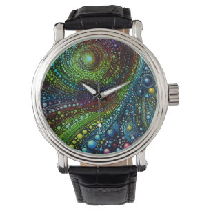 Mosaic Rainbow Abstrakt Art 1208 Armbandsur