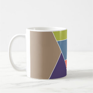 MOSAIC rand triangles färgad I + dina idéer Kaffemugg