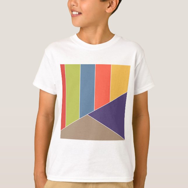 MOSAIC rand triangles färgad I + dina idéer Tee (Framsida)